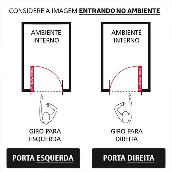 Imagem de Porta Pivotante de Alumínio 210 x 100cm Com Friso e Vidro Linha 30 Direita Esquadrias Bergamo