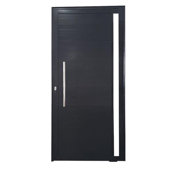 Imagem de Porta Pivotante de Alumínio 210 x 120cm com Visor Veneza Esquadrias Bergamo