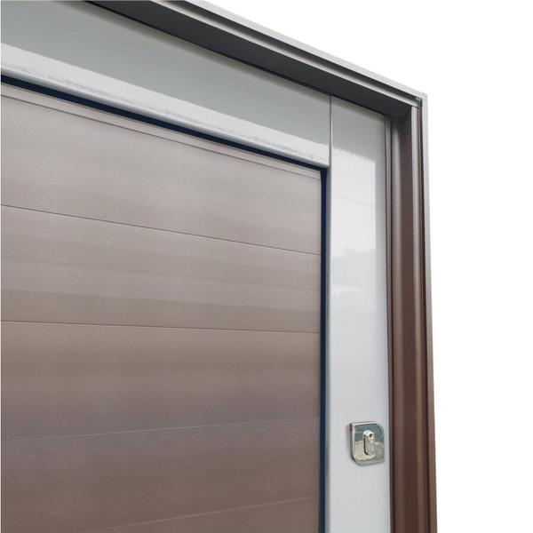 Imagem de Porta Pivotante Lambril com Puxador Lado Direito Elite 216x130 Mix Corten