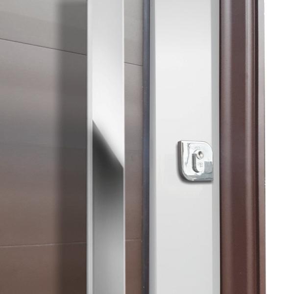 Imagem de Porta Pivotante Lambril com Puxador Lado Direito Elite 240x120 Mix Corten