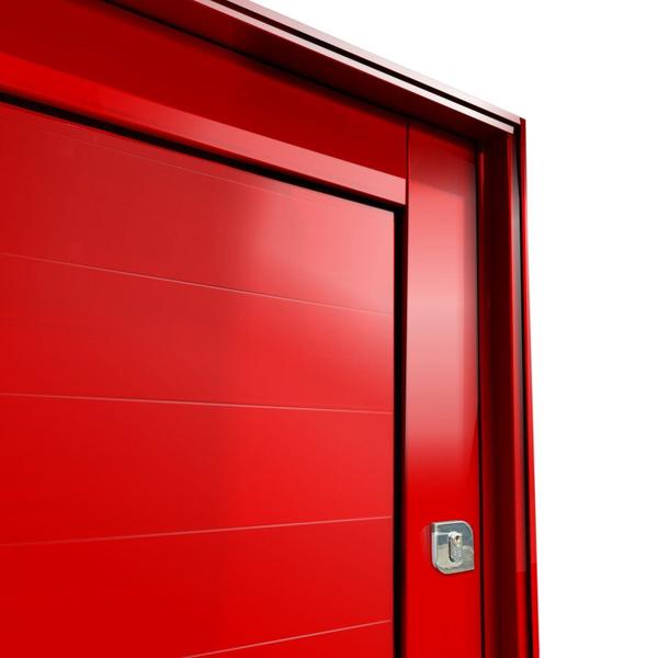 Imagem de Porta Pivotante Lambril com Puxador Lado Direito Elite 240x120 Vermelho