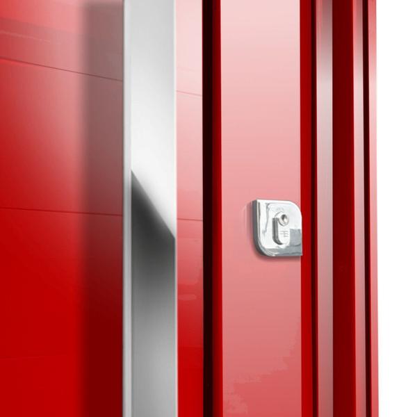 Imagem de Porta Pivotante Lambril com Puxador Lado Esquerdo Elite 216x120 Vermelho