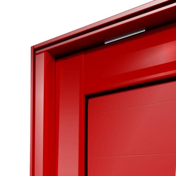 Imagem de Porta Pivotante Lambril com Puxador Lado Esquerdo Elite 216x130 Vermelho