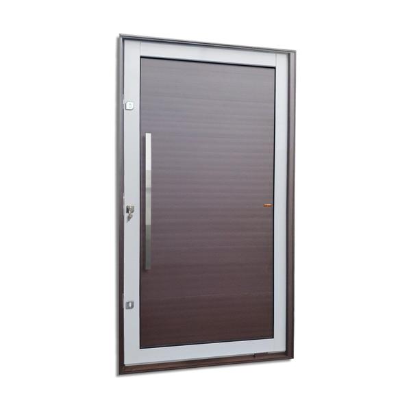 Imagem de Porta Pivotante Lambril com Puxador Lado Esquerdo Elite 240x130 Mix Corten