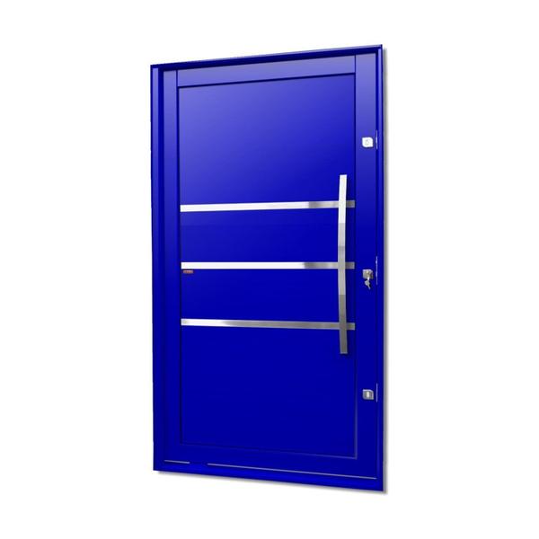 Imagem de Porta Pivotante Lambril Evolution com Puxador Lado Direito Elite 216x120cm Azul