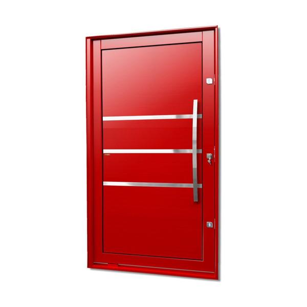 Imagem de Porta Pivotante Lambril Evolution com Puxador Lado Direito Elite 240x120 Vermelho