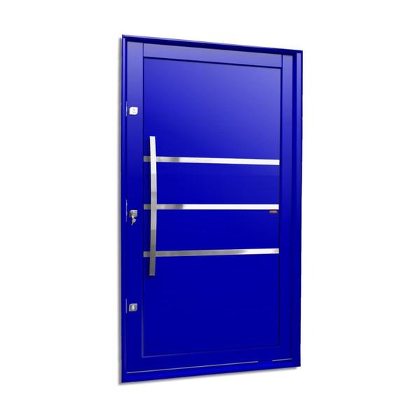 Imagem de Porta Pivotante Lambril Evolution com Puxador Lado Esquerdo Elite 216x130 Azul