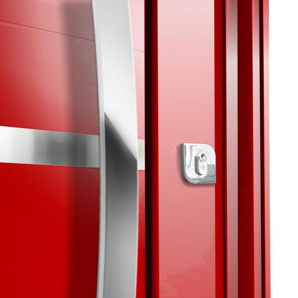 Imagem de Porta Pivotante Lambril Evolution com Puxador Lado Esquerdo Elite 216x150 Vermelho