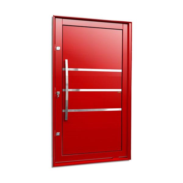 Imagem de Porta Pivotante Lambril Evolution com Puxador Lado Esquerdo Elite 240cmx120cm Vermelho