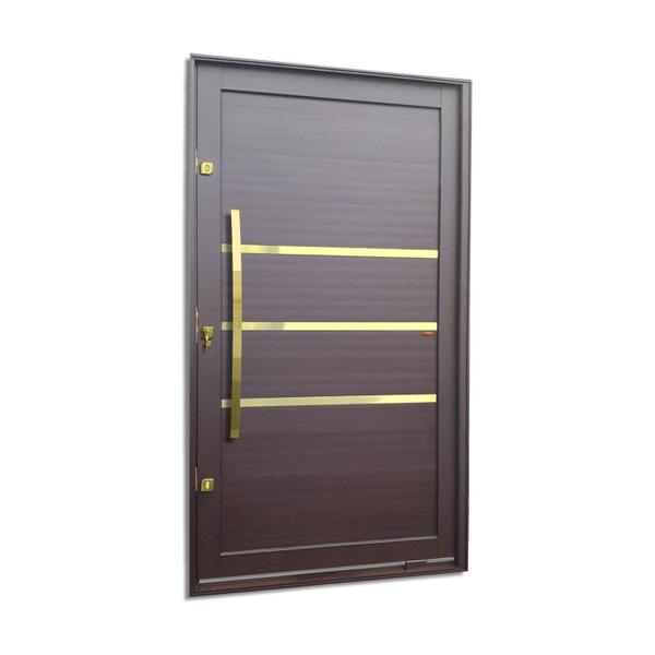 Imagem de Porta Pivotante Lambril Evolution com Puxador Lado Esquerdo Elite 240cmx150cm Corten