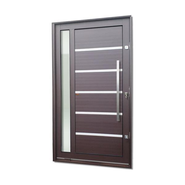 Imagem de Porta Pivotante Lambril Miraggio com Puxador Lado Direito Elite 216x120 Corten