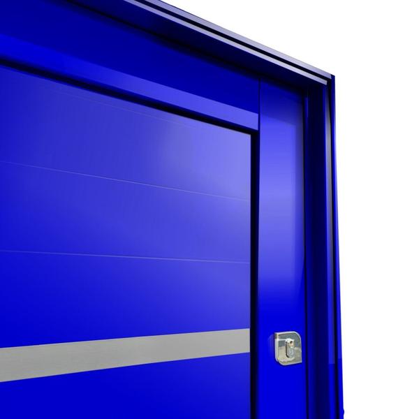 Imagem de Porta Pivotante Lambril Miraggio com Puxador Lado Direito Elite 216x120cm Azul