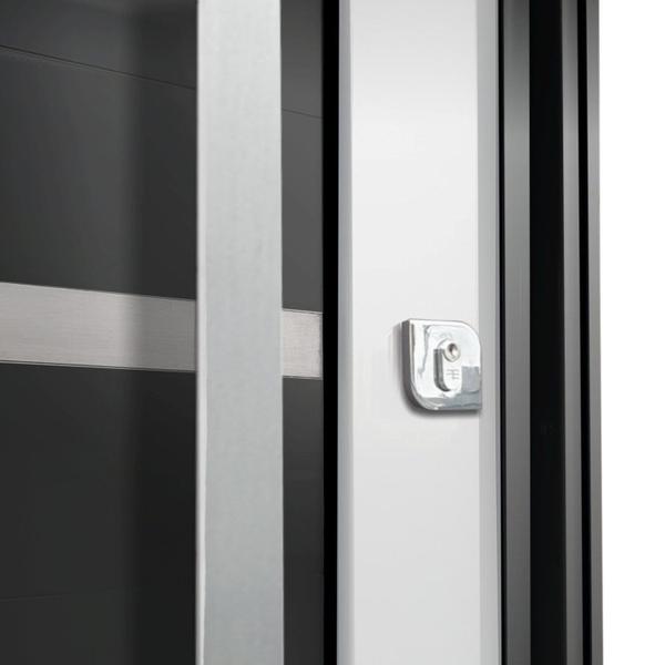 Porta Pivotante Lambril Miraggio com Puxador Lado Direito Elite 216x150 - Brimak Imagem de Porta Pivotante Lambril Miraggio com Puxador Lado Direito Elite 216x150