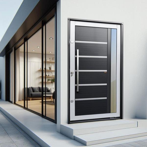 Porta Pivotante Lambril Miraggio com Puxador Lado Direito Elite 216x150 - Brimak Imagem de Porta Pivotante Lambril Miraggio com Puxador Lado Direito Elite 216x150