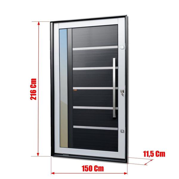 Porta Pivotante Lambril Miraggio com Puxador Lado Direito Elite 216x150 - Brimak Imagem de Porta Pivotante Lambril Miraggio com Puxador Lado Direito Elite 216x150