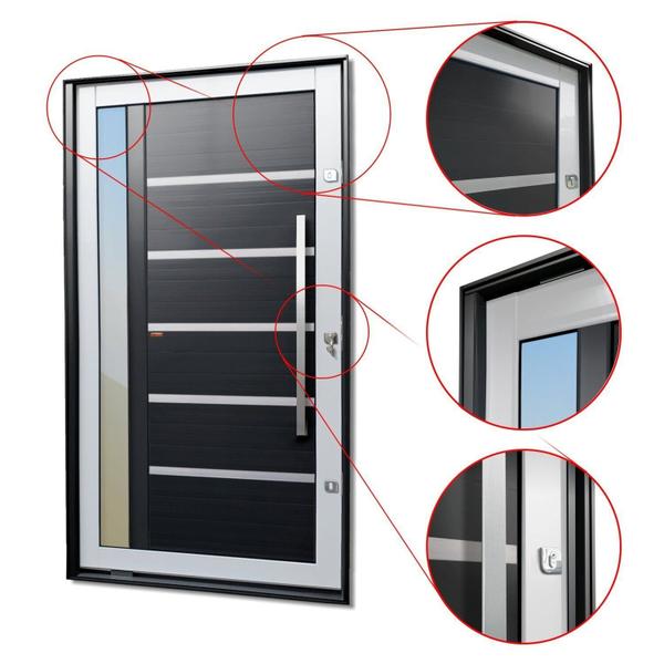 Porta Pivotante Lambril Miraggio com Puxador Lado Direito Elite 216x150 - Brimak Imagem de Porta Pivotante Lambril Miraggio com Puxador Lado Direito Elite 216x150
