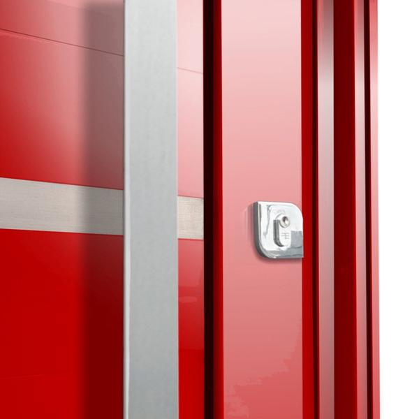 Imagem de Porta Pivotante Lambril Miraggio com Puxador Lado Direito Elite 216x150 Vermelho