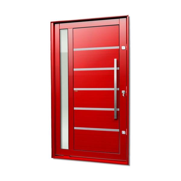 Imagem de Porta Pivotante Lambril Miraggio com Puxador Lado Direito Elite 240x150 Vermelho