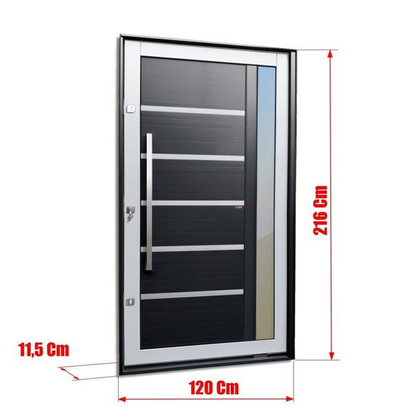 Imagem de Porta Pivotante Lambril Miraggio com Puxador Lado Esquerdo Elite 216x120