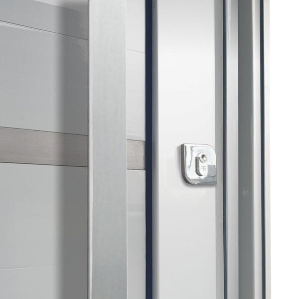 Imagem de Porta Pivotante Lambril Miraggio com Puxador Lado Esquerdo Elite 216x150 Branco