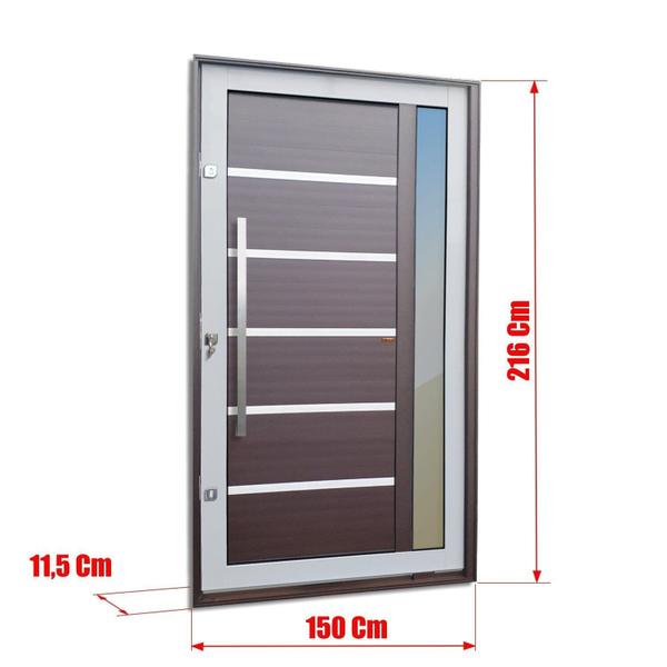 Imagem de Porta Pivotante Lambril Miraggio com Puxador Lado Esquerdo Elite 216x150