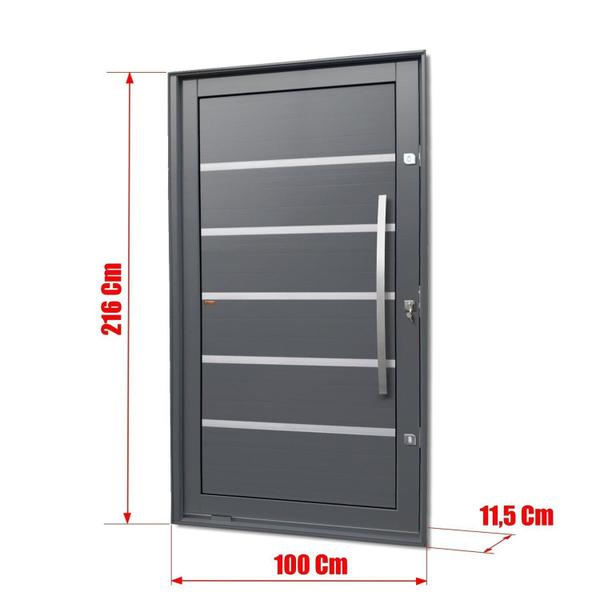 Imagem de Porta Pivotante Lambril Premium com Puxador Lado Direito Elite 216x100