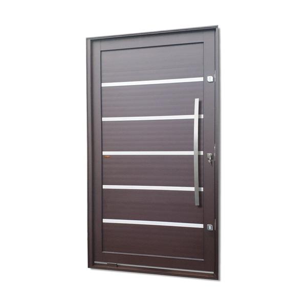 Imagem de Porta Pivotante Lambril Premium com Puxador Lado Direito Elite 240cmx150cm Corten