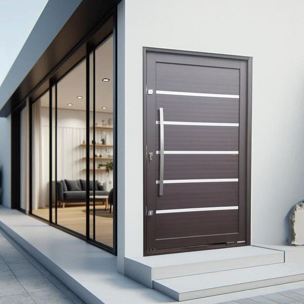 Imagem de Porta Pivotante Lambril Premium com Puxador Lado Direito Elite 240x130