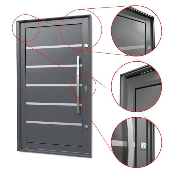 Imagem de Porta Pivotante Lambril Premium com Puxador Lado Direito Elite 240x130