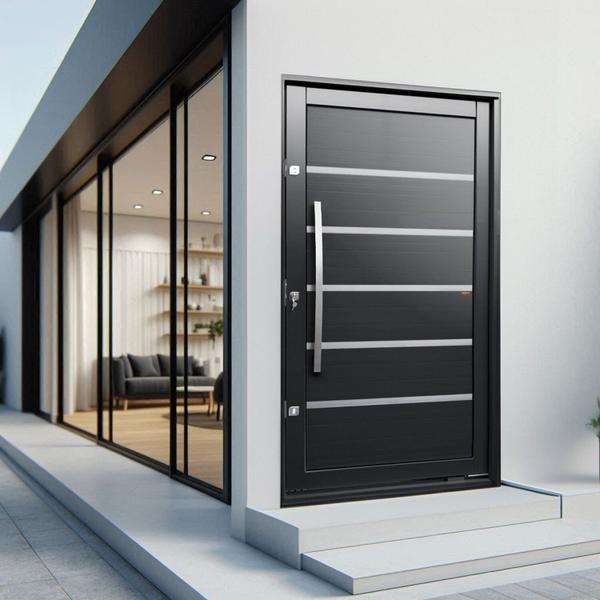 Imagem de Porta Pivotante Lambril Premium com Puxador Lado Esquerdo Elite 216x100