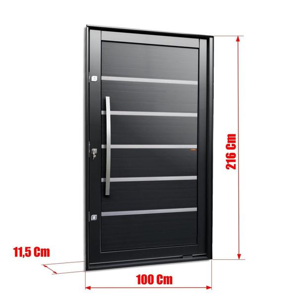 Imagem de Porta Pivotante Lambril Premium com Puxador Lado Esquerdo Elite 216x100