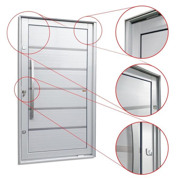 Imagem de Porta Pivotante Lambril Premium com Puxador Lado Esquerdo Elite 216x130