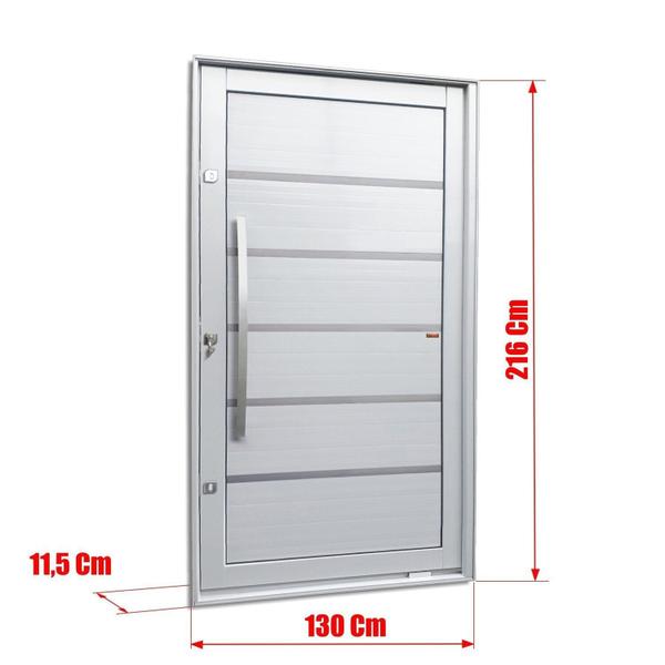 Imagem de Porta Pivotante Lambril Premium com Puxador Lado Esquerdo Elite 216x130