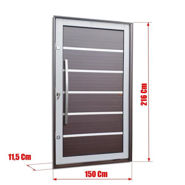 Imagem de Porta Pivotante Lambril Premium com Puxador Lado Esquerdo Elite 216x150