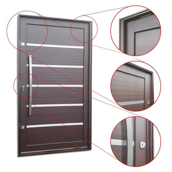 Imagem de Porta Pivotante Lambril Premium com Puxador Lado Esquerdo Elite 240x120