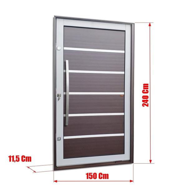 Imagem de Porta Pivotante Lambril Premium com Puxador Lado Esquerdo Elite 240x150