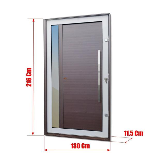 Imagem de Porta Pivotante Lambril Visione com Puxador Lado Direito Elite 216x130