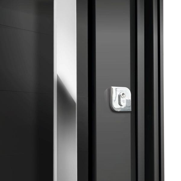 Imagem de Porta Pivotante Lambril Visione com Puxador Lado Direito Elite 240x120 Preto