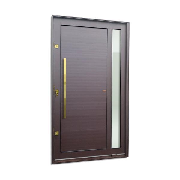 Imagem de Porta Pivotante Lambril Visione com Puxador Lado Esquerdo Elite 240cmx150cm Corten