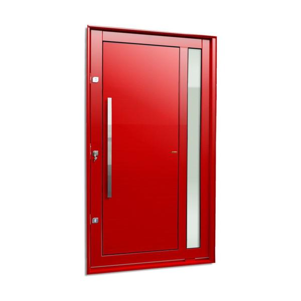 Imagem de Porta Pivotante Lambril Visione com Puxador Lado Esquerdo Elite 240x120 Vermelho