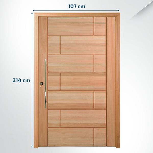 Imagem de Porta Pivotante Maciça 214x107cm Eucalipto PM94 Talismã Cruzeiro Portas