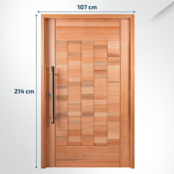 Imagem de Porta Pivotante Maciça 214x107cm Eucalipto Pm97 Cruzeiro Portas