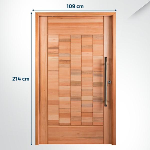 Imagem de Porta Pivotante Maciça 214x109cm Eucalipto Pm97 Cruzeiro Portas