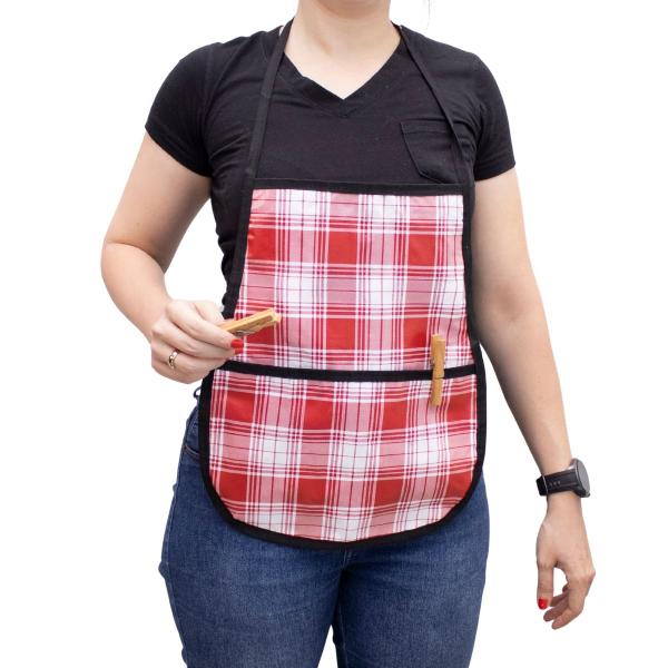 Imagem de Porta Prendedores de Roupas com Bolso Avental 40x33 cm Porta Prendedor/Pregador de Roupa Organizador de Lavanderia