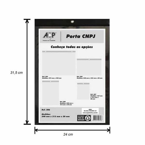 Imagem de Porta quadro a4 cnpj vertical acp