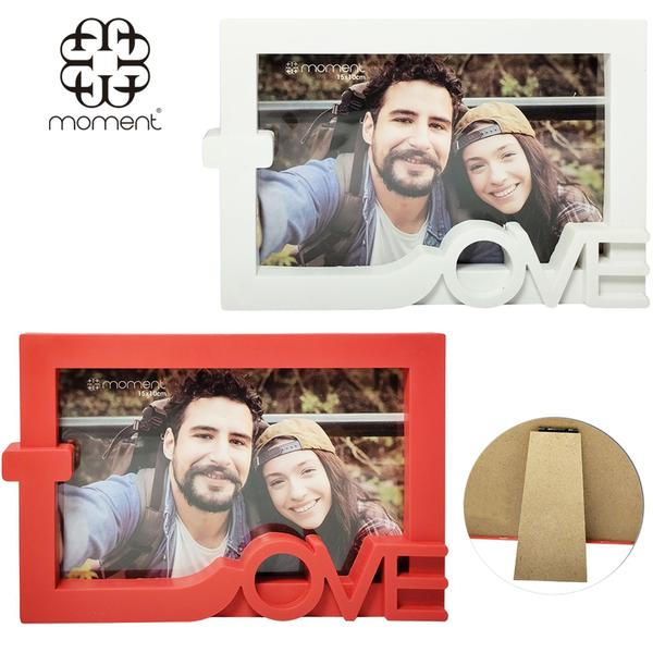 Imagem de Porta retrato 10x15 com moldura de plastico love horizontal