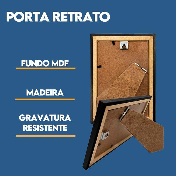 Imagem de Porta retrato de Vidro 10x15cm Kit com 8 Unidades Lembrancinha de Festa