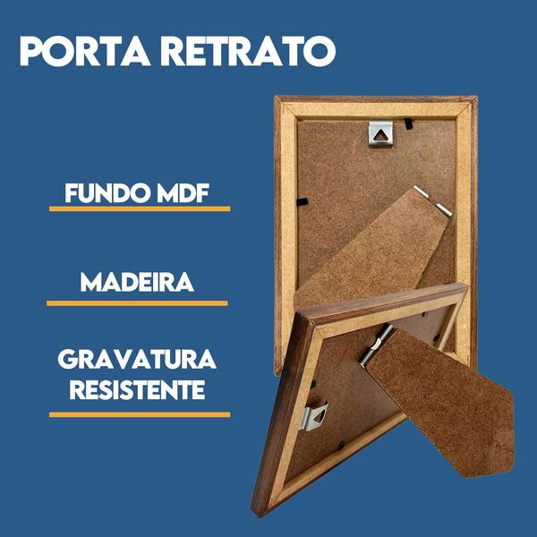 Imagem de Porta retrato de Vidro 10x15cm Kit com 8 Unidades Lembrancinha de Festa