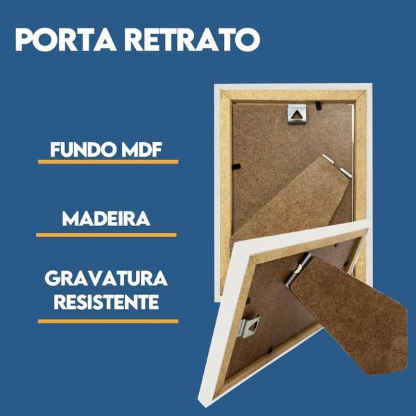 Imagem de Porta Retrato de Vidro 15x21cm Kit com 3 Unidades