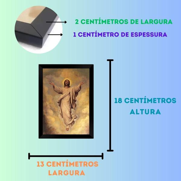 Imagem de Porta Retrato Decorativo 10x15 Cristo Ressuscitado Mod. 1